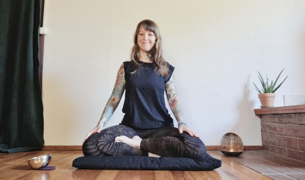 Angelina Katharina Petersen, Meditationslehrerin in Leipzig.